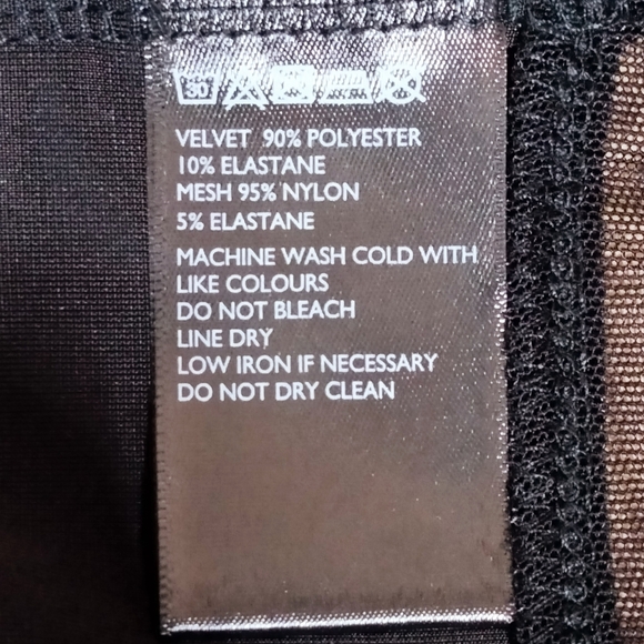 Velvet & Mesh Sexy Cutout Top - Picture 6 of 6